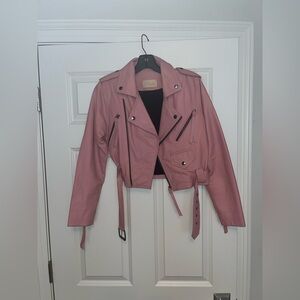 Cleobella Handmade Leather Jacket - Pastel Pink